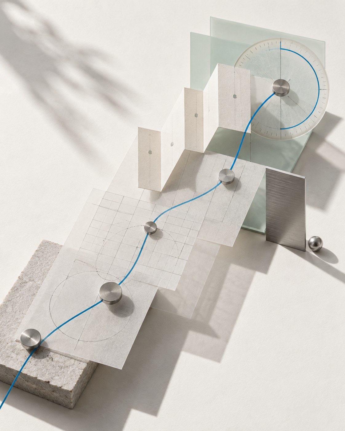 Abstract study of connected planning grids and timing systems